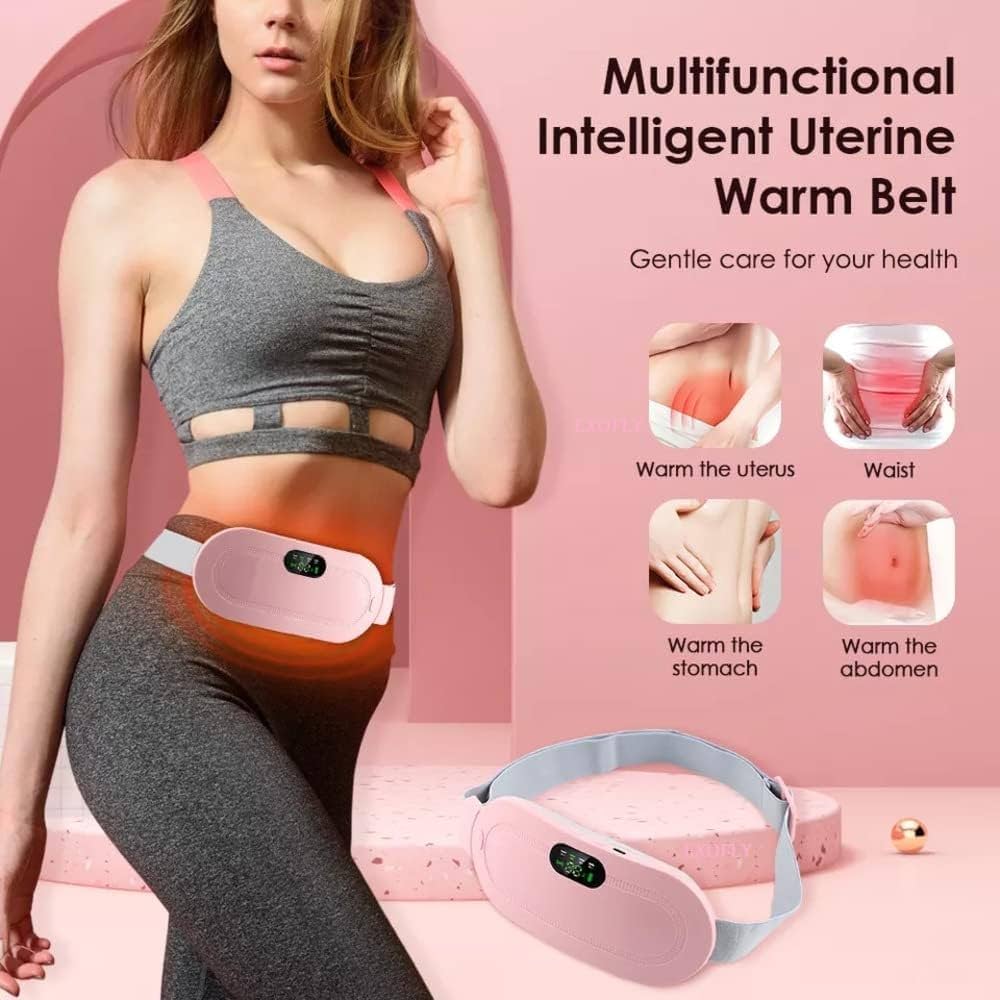 Warm Heating Pads Menstrual Pain And Belly Or Back Pain Relief, LED Display, Comfortable Belt
